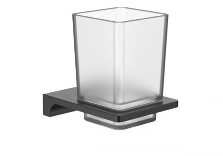 Стакан для зубных щеток с держателем WONZON & WOGHAND, Темный графит (WW-9121-GM), артикул WW-9121-GM