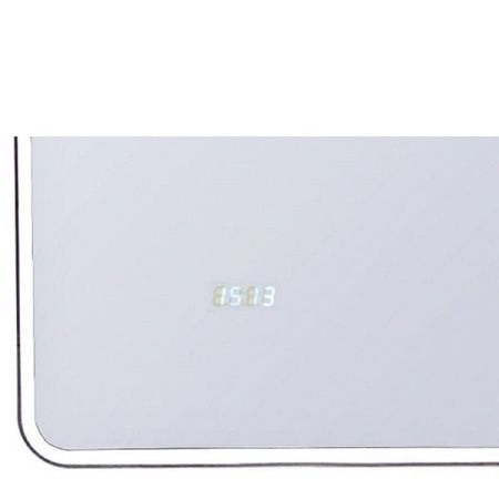 Зеркало "Атлантика 60*60" с подсветкой и часами Зеркало "Атлантика 60*60" с подсветкой и часами