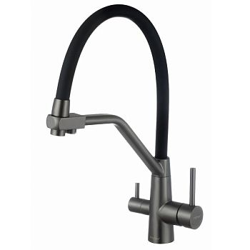 Смеситель для кухни с подключением к фильтру Fmark FS0662-Q01, графит