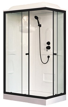 Душевая кабина Royal Bath RB 8120HP1-T-BL (прозрачное) левая