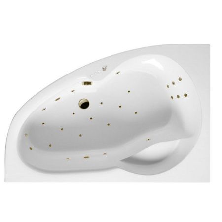 Ванна EXCELLENT Newa 160x95 (левая) "ULTRA" (бронза), артикул WAEX.NEL16.ULTRA.BR