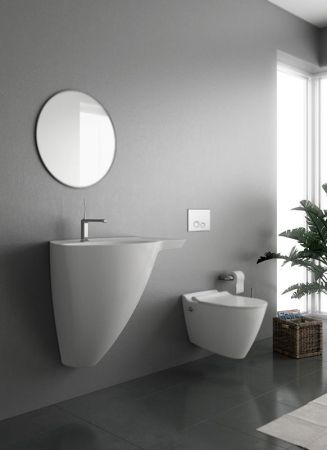 Унитаз-биде Bien Mineral MNKA052N1VE0W3000 подвесной со смесителем Белый