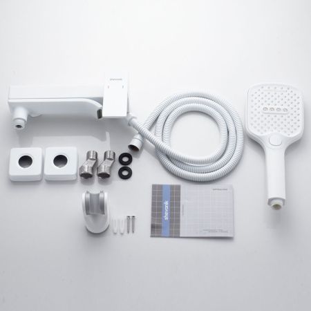 Смеситель для ванны Shevanik S4002C, белый