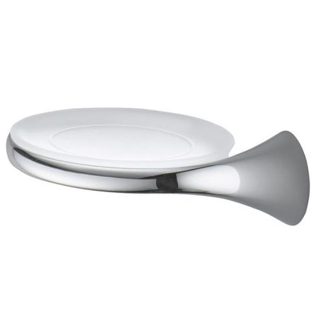 Colombo Link Мыльница настенная, цвет: хром/матовое стекло, артикул B2401D.CR-VAN