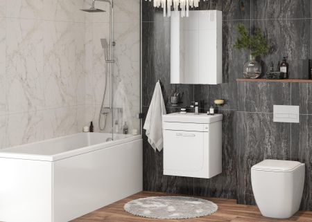 Тумба Onika Ирис 50 подвесная, белая (ум. Тигода 50)