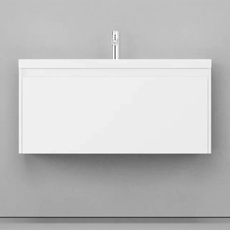 Тумба под раковину подвесная Velvex Klaufs tp.KLA.MAR.100.1Y белый, 100 см, артикул tp.KLA.MAR.100.1Y белый