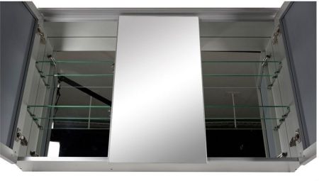 Зеркальный шкаф De Aqua Алюминиум 120 AL 507 120 S серебро, артикул AL 507 120 S