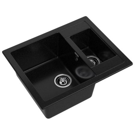 Кухонная мойка GranFest QUADRO 610K, черный, артикул Q-610K черный