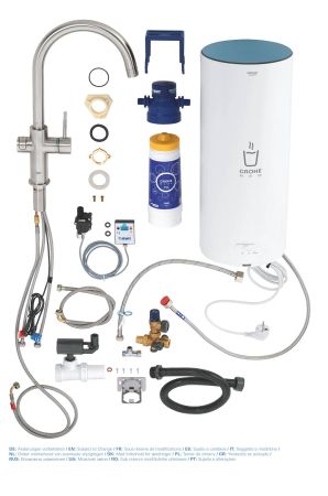 Смеситель для кухни GROHE Red Duo, бойлер L-size, суперсталь, (30079DC1), артикул 30079DC1