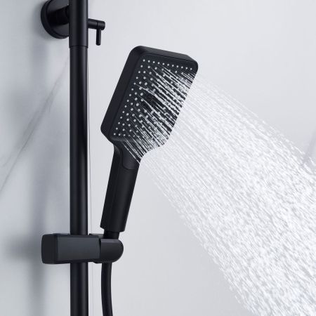 Душевая система Shevanik S4436H, черный