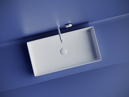 Раковина накладная прямоугольная Элемент (Element) 701x361x130, цвет белый, арт.CN6071, артикул CN6071