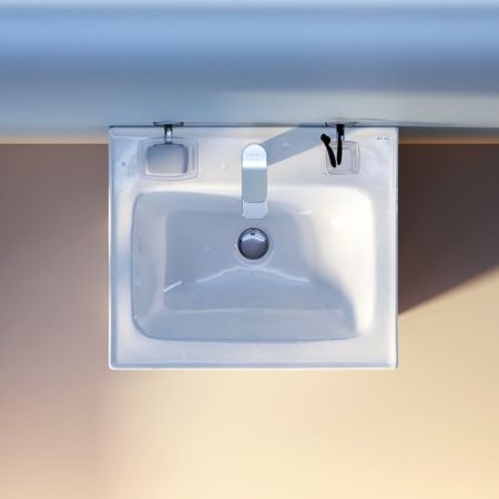 M85AWCC0552WG64 X-Joy, Раковина мебельная, керамическая, 55 см, встроенная, цвет: белый, глянец, артикул M85AWCC0552WG64