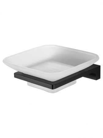 Мыльница с держателем WONZON & WOGHAND ECLIPSE, Черный (WW-9122-BL), артикул WW-9122-BL