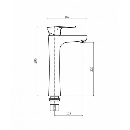 Смеситель для раковины Plstart PL3005-8, белый