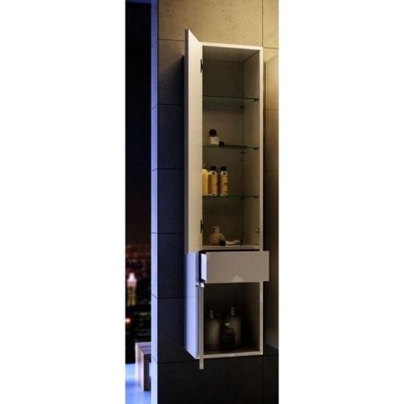 Шкаф пенал Aqwella 5 Stars Malaga 30 Mal.05.03/L/CD Крафт темный, артикул Mal.05.03/L/CD