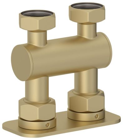 Модуль 2х3/4" прямой EU50 (Матовая шампань) Модуль 2х3/4" прямой EU50 (Матовая шампань)