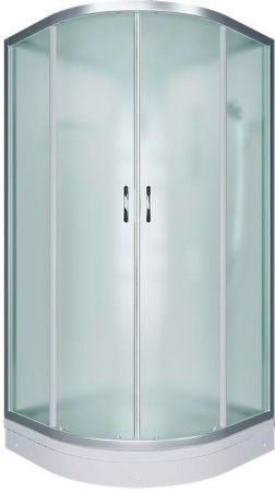 Душевая кабина Erlit Comfort ER4509P 90x90 с гидромассажем задняя стенка Белая стекло матовое