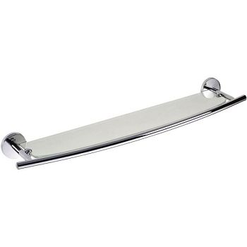 Полка стеклянная ALFA с бортиком