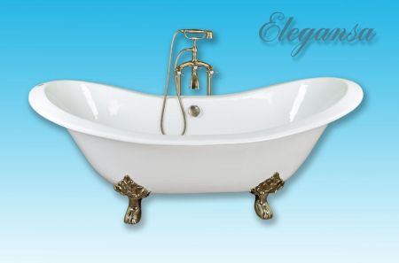 ВАННА чуг. ELEGANSA "TAISS" gold