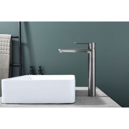 Смеситель для раковины Splenka S222.15.09, графит, артикул S222.15.09