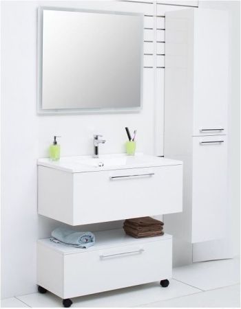 Шкаф-пенал De Aqua Тока 1S БК 30 R белый