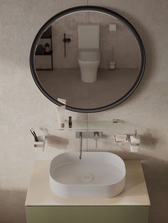 Тумба под раковину Allen Brau Infinity 85 1.21001.CGM олива матовый, артикул 1.21001.CGM