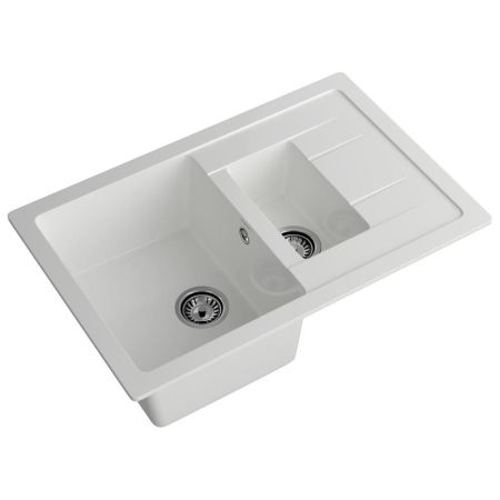 Кухонная мойка GranFest QUADRO 775KL, иней, артикул Q-775KL иней