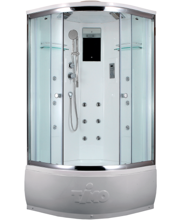 Душевая кабина Timo Lux T-7790 90x90 профиль Хром стекло прозрачное, артикул T-7790