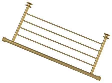 ПОЛКА прямая 4П (L - 470 мм) н/ж для ДР "СУНЕРЖА" (Состаренная ЛАТУНЬ)