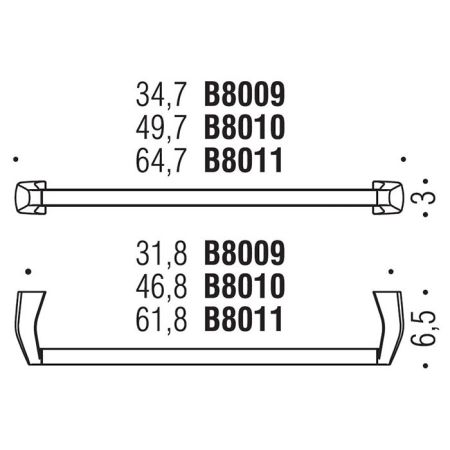 Colombo Road держатель для полотенца-64,7см, цвет: хром/карбон, артикул B8011.CRQ