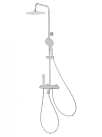 Душевая система с термостатом WONZON & WOGHAND The ONE, Белый матовый (WW-B3094-MW), артикул WW-B3094-MW