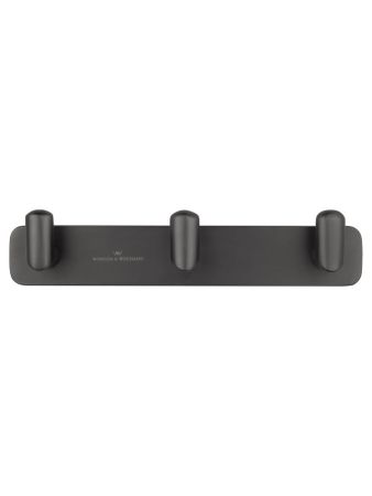 Вешалка с 3 крючками для ванной WONZON & WOGHAND GRAFFITY, Темный графит (WW-9335-BGM), артикул WW-9335-BGM