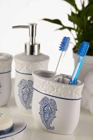 Дозатор для жидкого мыла Fora England FOR-GR021 Бело-синий