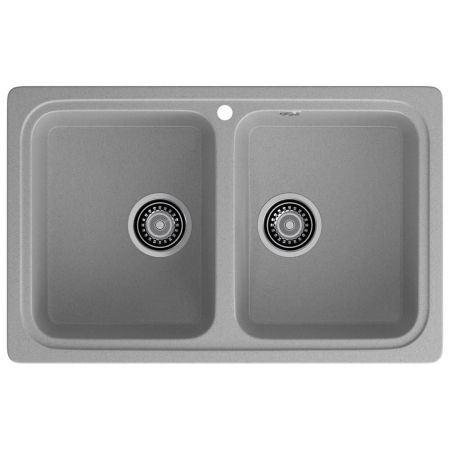Кухонная мойка GranFest STANDART 780K, серый, артикул S-780K серый