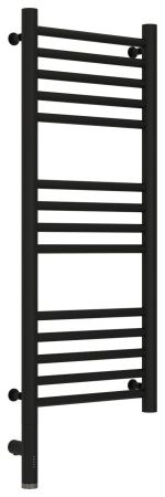 Полотенцесушитель, Сунержа, Богема 3.0, прямая, электрический, ширина, мм-332, глубина, мм-75, высота, мм-924, межосевое расстояние-300, подключение-нижнее слева, электрокомплект-МЭМ, мощность, Вт-300, материал-нержавеющая сталь, цвет-чёрный матовый
