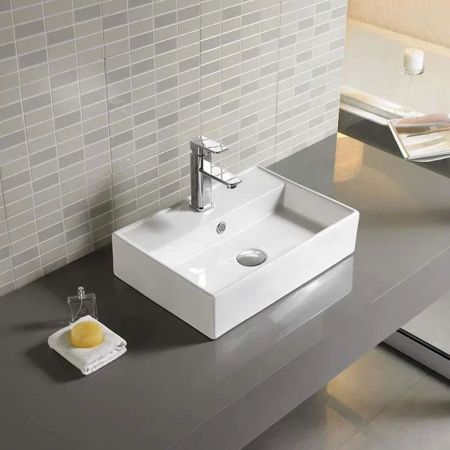 Раковина чаша Velvex 7657D, белый, артикул 7657D