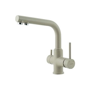 Смеситель для кухни Lemark COMFORT с подключением к фильтру питьевой воды, цвет: грей (LM3061PGR)