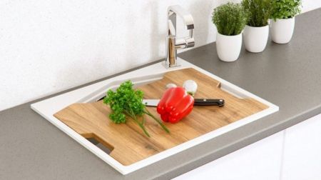 Кухонная мойка KitKraken Ocean White 60 Белая