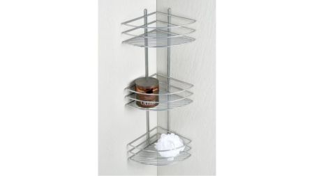 Полка Fixsen угловая трехэтажная цвет серый (FX-710-3), артикул FX-710-3