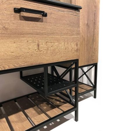 Тумба с раковиной Comforty Бредфорд 75 4149064 Дуб темный, артикул 4149064