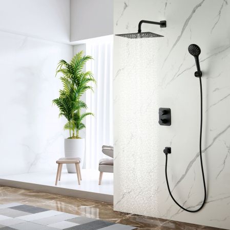 Смеситель Lemark Bronx для ванны и душа термостатический встраиваемый (LM3749BL), артикул LM3749BL