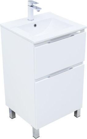 Тумба под раковину Aquanet Алвита New 50 напольная, белый матовый, артикул 00344131