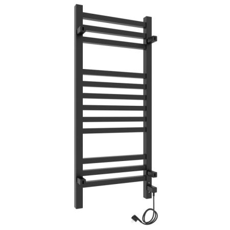 Полотенцесушитель электро "Астор ЧКЧ12 350х900", черный муар, левый
