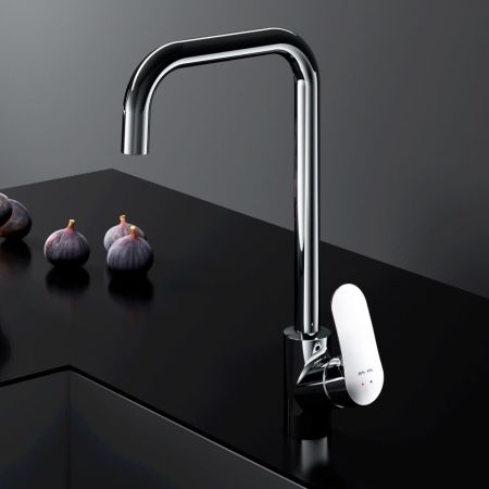 F8006000 Like, смеситель для кухни G-образный излив, хром, шт., артикул F8006000