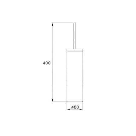 Stella Lucilla Ершик напольный 1054 цвет: хром, артикул LL 10018 CR00