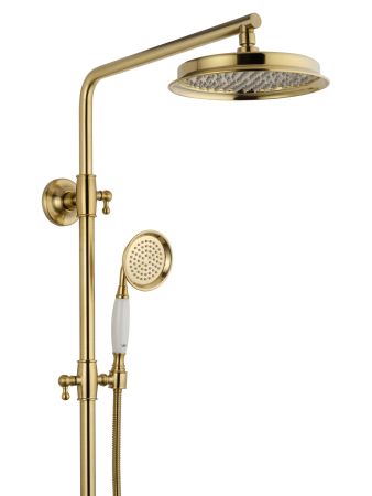 Душевая система WONZON & WOGHAND RETRO, Брашированное золото (WW-88739020-BG), артикул WW-88739020-BG