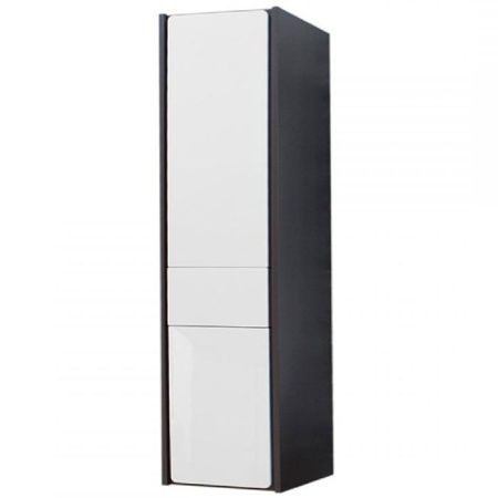 Шкаф пенал Roca Ronda 32 ZRU9302966 L подвесной Белый глянец Антрацит, артикул ZRU9302966