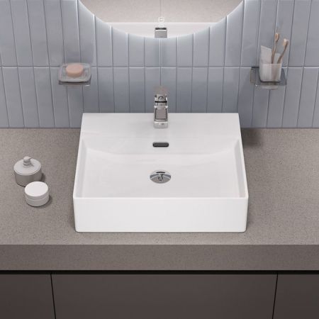 Умывальник накладной/подвесной, белый глянцевый, Bild, IDDIS, BILWS50i27, артикул BILWS50i27