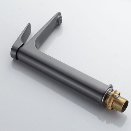 Смеситель для раковины высокий Shevanik S4211T, оружейная сталь, артикул S4211T