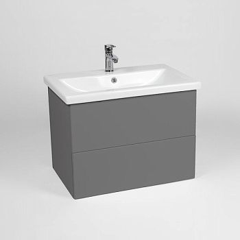 Тумба VIANT "София" 2 ящика подвесная графит 425х655х500 под раковину .S-UM-COM70/1-w (COMO 70) (VSOF70COG-T2YP)